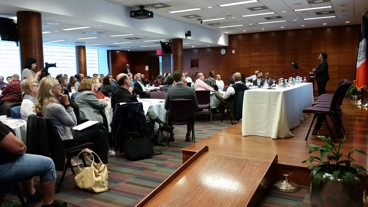 NYC_DOT's tweet photo. .@FTA_DOT Acting Regional Admin Henrika Buchanan-Smith speaks about integrating mobility across sectors #DOTMobility https://t.co/EcRfMSkUWS