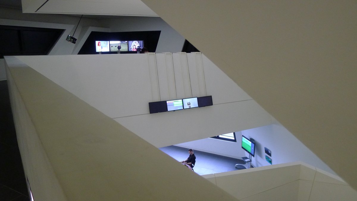 IllusAlmanac's tweet photo. #isea2016 in-between sessions in-between floors Cultural Revolution at CMC https://t.co/ayfPXRPROo