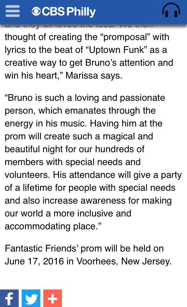 FFSocialGroup's tweet image. We hope to have you there @brunomars 🤗✨ philadelphia.cbslocal.com/2016/01/05/mem…