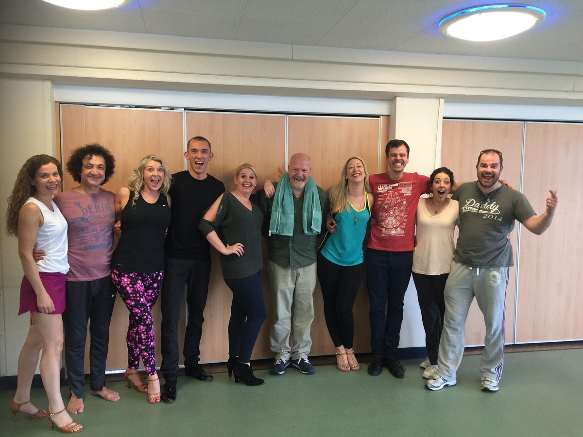 JennifORR's tweet photo. The end is nigh! Look at the relief on our faces-last #teamsharon Weds night practice! @Strictlyworcs #1week1day https://t.co/PCvDfpDw7H