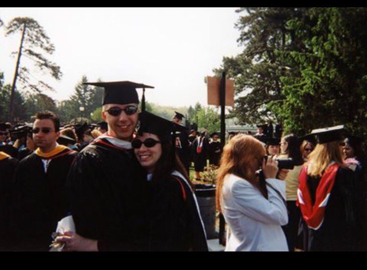 Class of 2001; 5 years later we got married at the chapel! #MayisforMarist