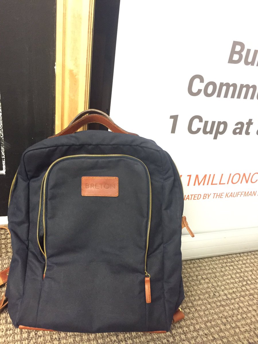 1MillionCupsSLC's tweet photo. Like what you see? Check out @Breton_company 's backpacks for the #modernprofessional at #1millioncups #1MC #1MCSLC https://t.co/TI9nKYYKpH