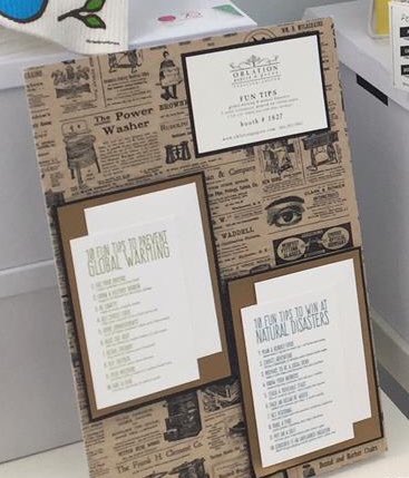 oblationpapers's tweet photo. Come visit us at #1827booth at the #nss2016 show today! See our #newproducts from #echochic and #paperlove https://t.co/F5rLJk6vmB