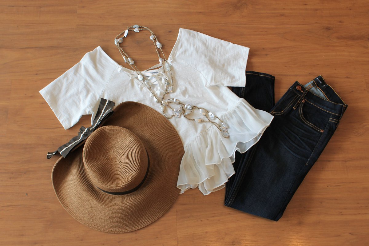 ellasgrove's tweet photo. Style tip: just add sunshine. #SummerFashion #ElizabethAndJames #CalvinRucker #BrooklynHatCompany #Mela #EllasGrove https://t.co/m6ZWToH5KA