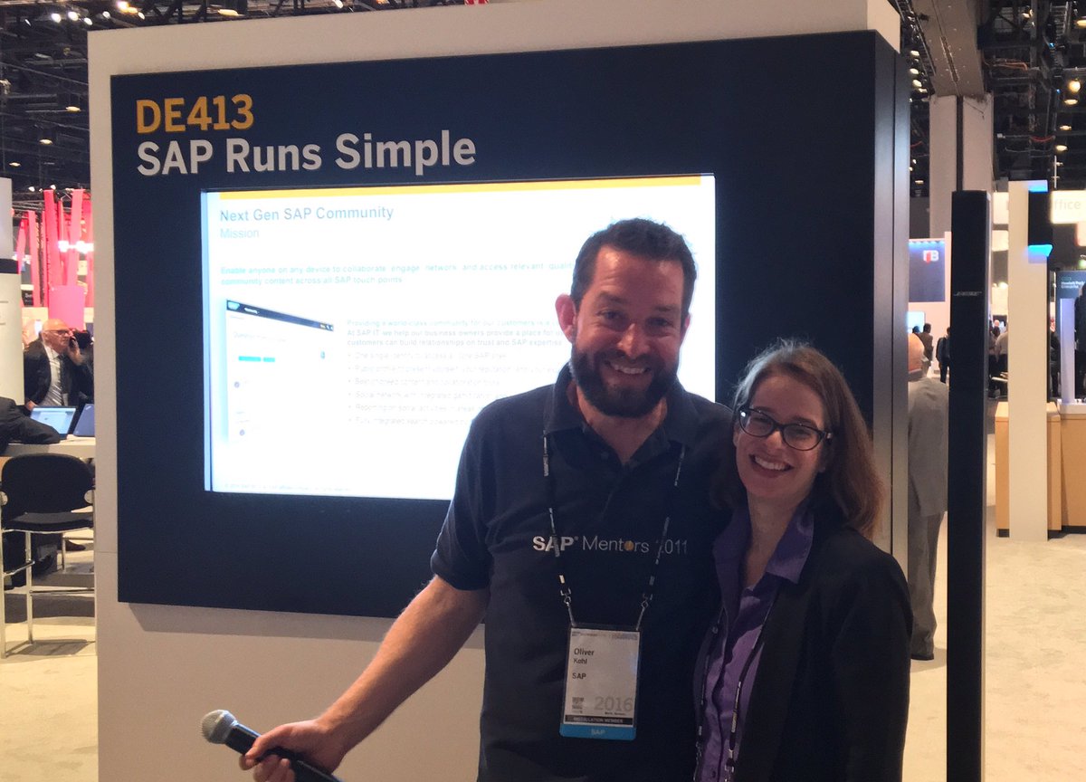 steinermatt's tweet photo. Here are @gks and @oliver (aka the heart &amp; soul of #SCN) introducing the #nextSCN BETA to the #SAPPHIRENOW audience https://t.co/O0IaJbQlEk