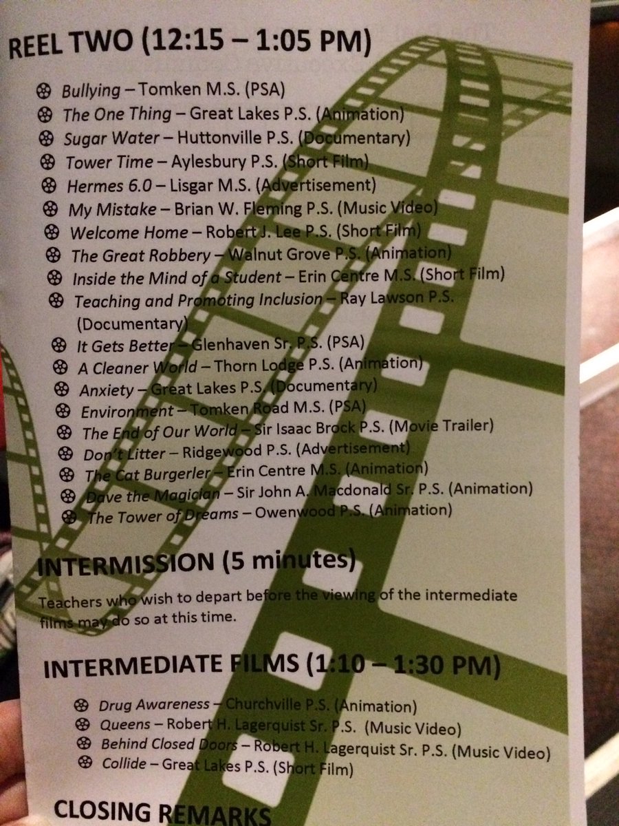 Exciting day <a href="/PeelSchools/">Peel District School Board</a>  <a href="/AllanAMartinPS/">Allan A. Martin</a> Student Film Festival <a href="/CineplexMovies/">Cineplex</a> red carpet event! #PeelSFF #movies