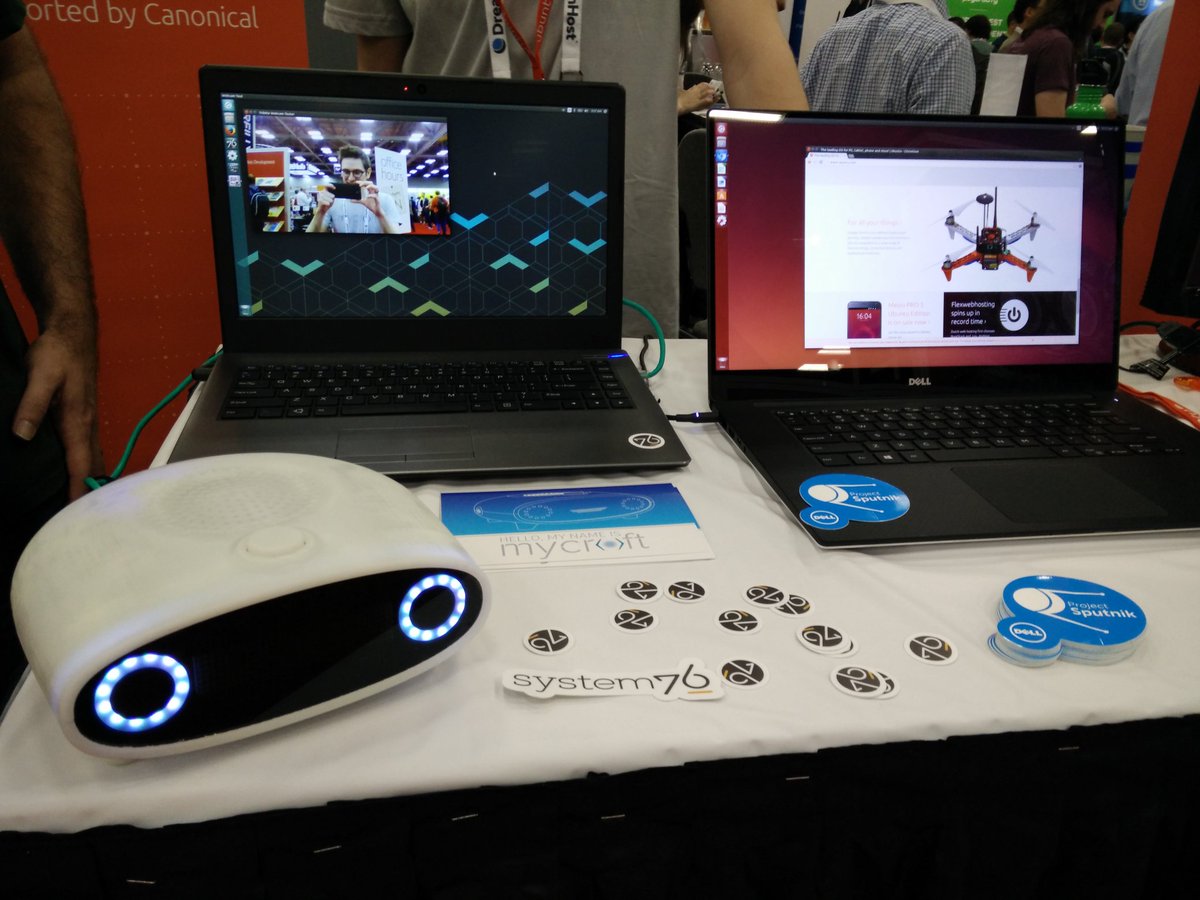 ryanleesipes's tweet photo. .@mycroft_ai the #opensource #ArtificialIntelligence platform and I are at #oscon2016 - come visit us! #OSCON https://t.co/OZh0GSQvyH