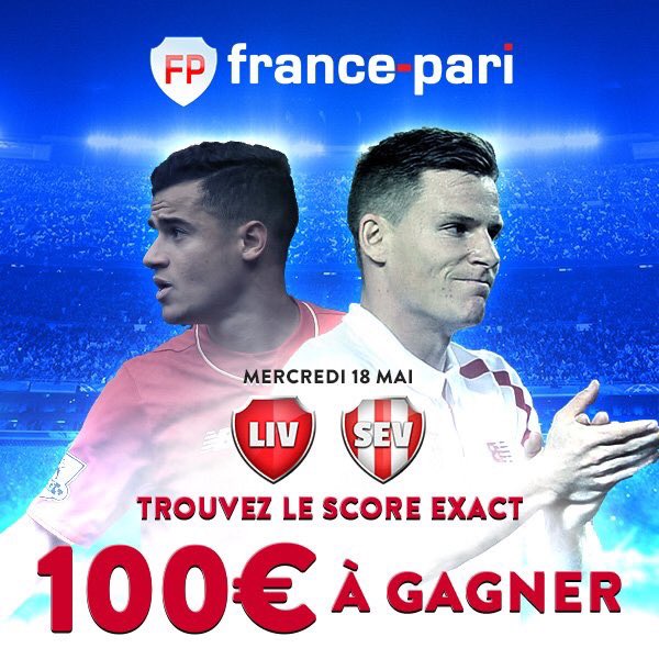 PegasusProno's tweet photo. > #FREEBET 10x10€ À GAGNER.💰
> RT &amp; FOLLOW | TROUVE LE SCORE EXACT DE #LIVSEV | 💢 @FrancePari • #ParionsSport https://t.co/WBKN5HuzaR