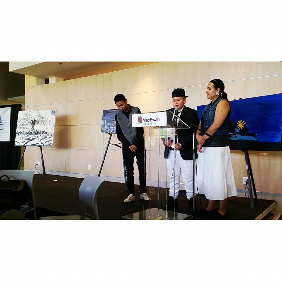 iHumanYouth's tweet photo. We are proud of Kristen for closing the @HRYCyeg! Her story+call to action for #MMIW brought the crowd to their feet https://t.co/7nUMvClgsA