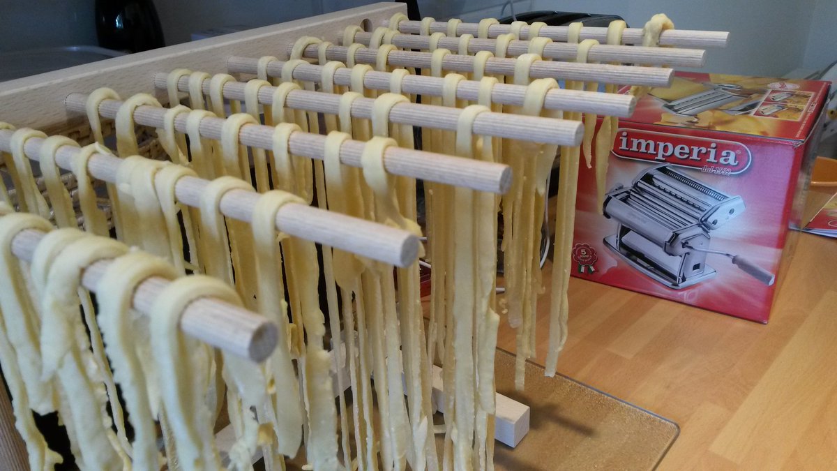 HelDangerfield's tweet photo. So my pasta making just got serious! Thanks for the gadgets @katapillar85 https://t.co/8sVlO0LTCO