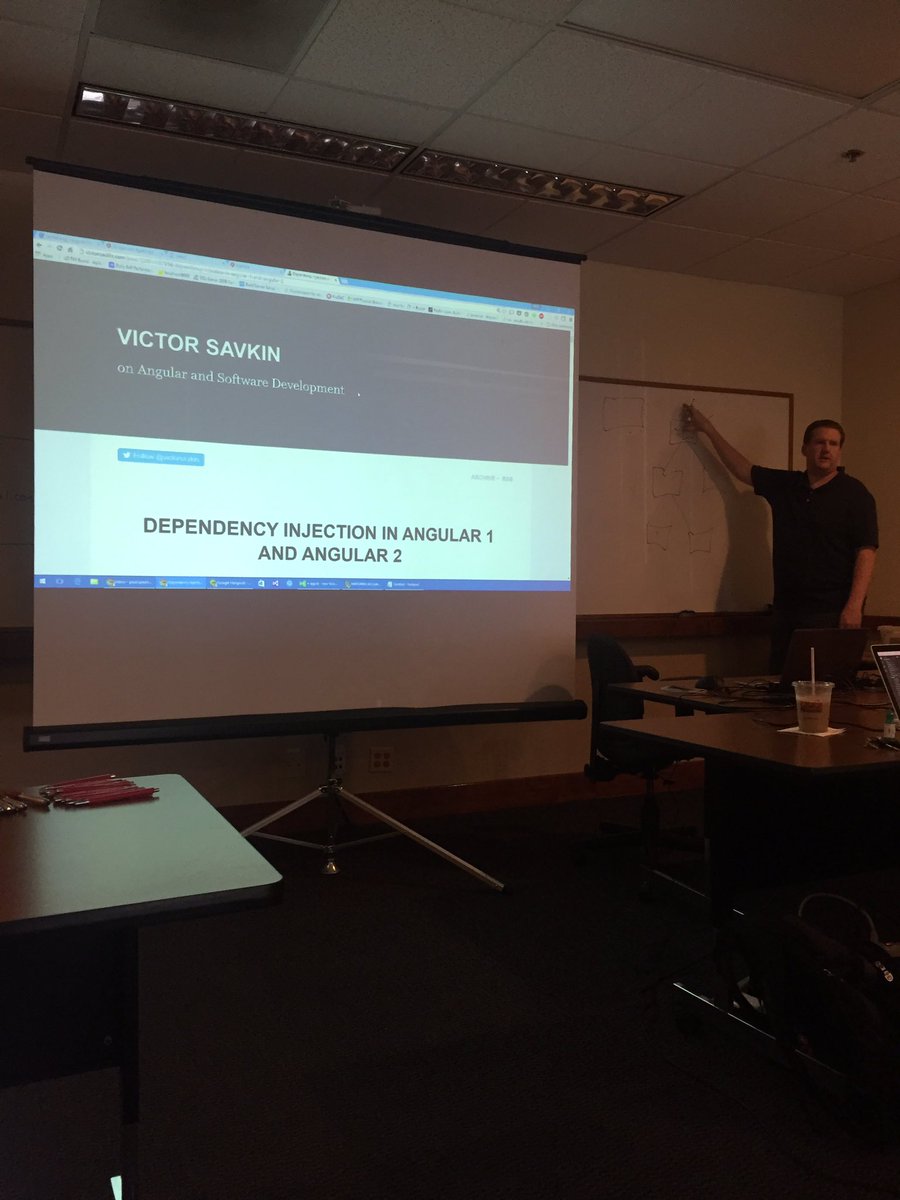 ladyleet's tweet image. I spy @victorsavkin at #angularbootcamp! #angular2 #dependencyinjection @dpsthree @wnodom
