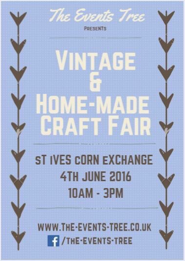 TheEventsTree's tweet image. Not long now till our #Vintage &amp;amp; Home-made #CraftFair @stivescornex.Stall holder spaces still available! 🌺