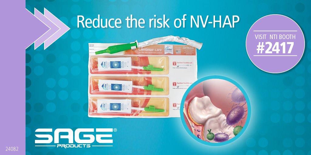 StrykerSage's tweet photo. Help reduce the risk of NV-HAP at your facility! Visit #NTI2016 Booth # 2417 and ask about #ContinueCare! https://t.co/qzTeHyP6QF