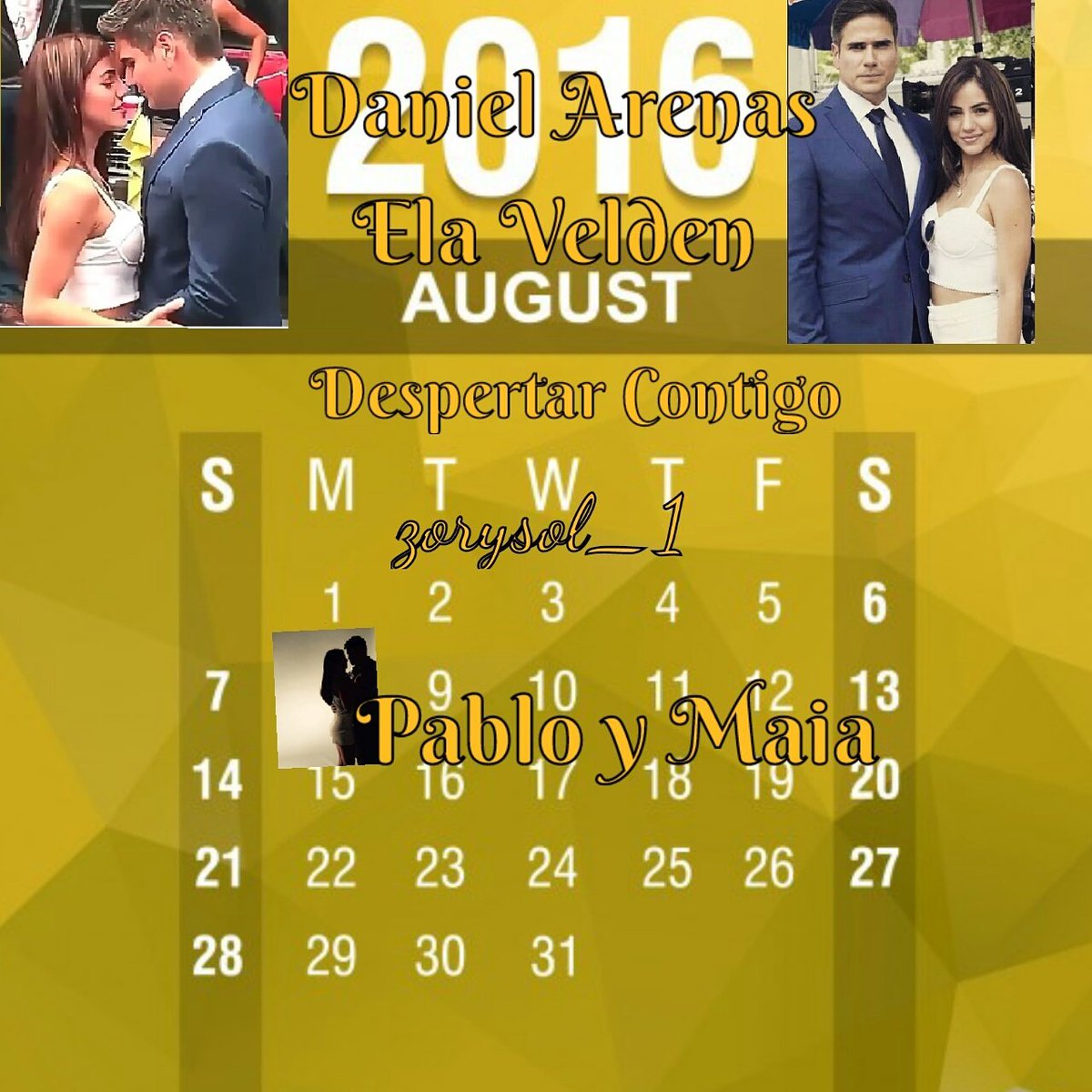 zorysolyarena's tweet photo. Agosto el mes + esperado para #AF #despertarcontigo @DanArenas  y Ela Velen Éxito asegurado. #talentoactoral https://t.co/GvpLdeFFZ5