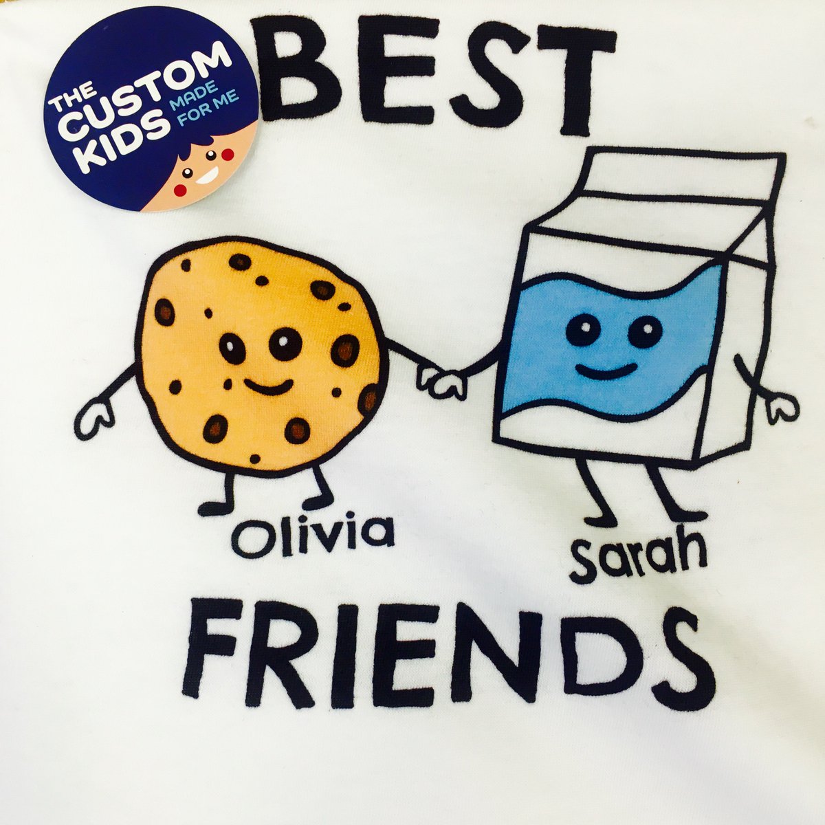 thecustomkids's tweet photo. Cookies &amp; Milk Personalized tshirt for the lil BFF. Personalize one at https://t.co/RgefUg3A5l #friends #kids #baby https://t.co/KhMCUi4jz1