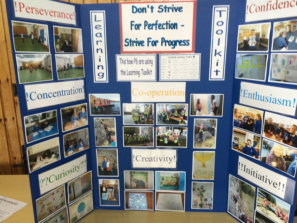 CornbankPS's tweet image. Our display boards are ready to share our learning toolkit #learningdispositions