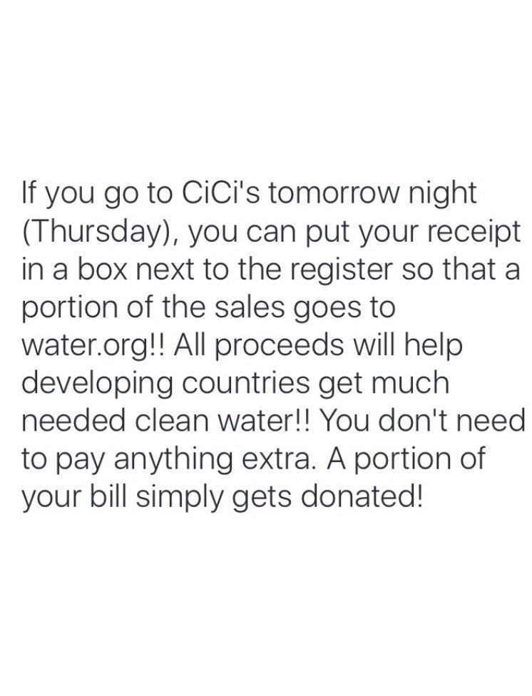 MooreCleanWater's tweet photo. Please come to CiCi's tomorrow night to support https://t.co/yRCAnksmPn! https://t.co/QmvcZUzMx3