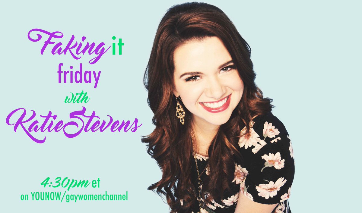 GayWomenChannel's tweet photo. Join us for our FINAL #FakingItFriday w @thekatiestevens Friday at 4:30 ET for the series finale recap of Faking It! https://t.co/b5mGLQPN9s