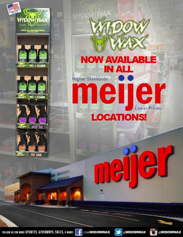 WidowWax's tweet photo. Who has stopped at their local @meijer  and seen Widow Wax on display? https://t.co/XSltHDCmMI