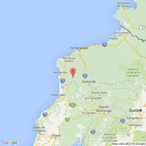 eluniversocom's tweet photo. #ATENCIÓN.  Información preliminar del @IGecuador: Sismo de 7,1 cerca de  costas de Ecuador; profundidad de 10 km. https://t.co/B7Hspwva6X