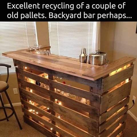 ClementeBacelis's tweet photo. Job well done !
#porkbellyslim #meme #memes #cool #instacool #custom #dope #bar #barcounters #pallets #skidpalletpr… https://t.co/g3ueAOxIcF