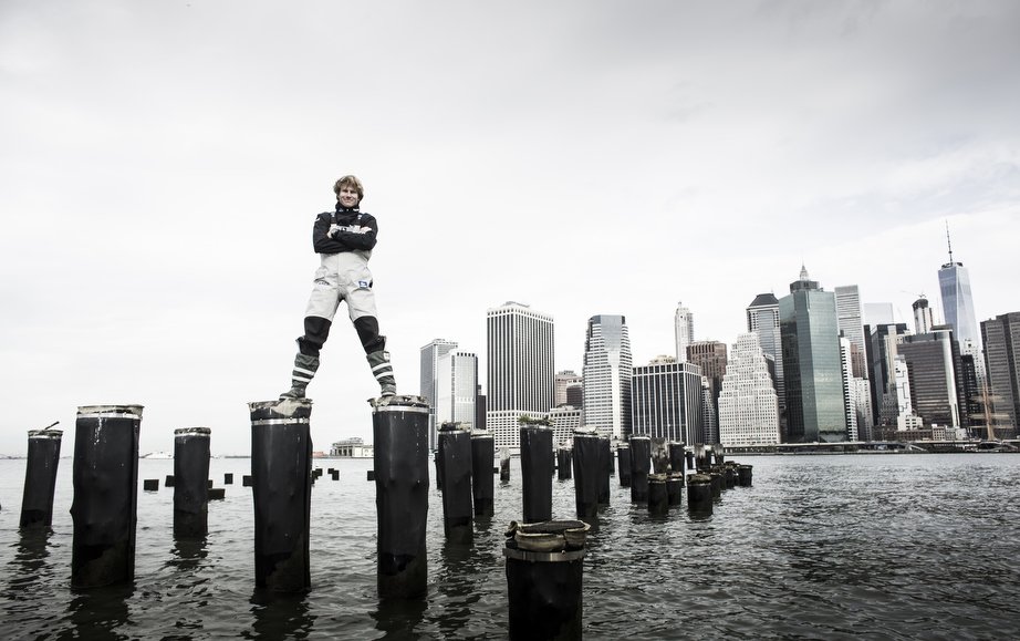 NYC skyline, my imagination &amp; the stumps of Pier1.<a href="/francoisgabart/">François GABART ⭐️⛵️⭐️</a> skipper of @trimaranMACIF winner of @The_Transat