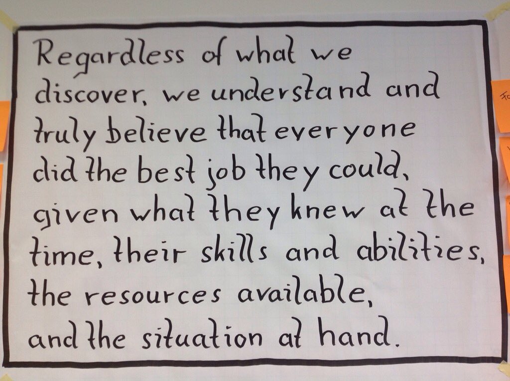 the #RetrospectivePrimeDirective and a core believe in facilitation 'everybody gives always her best go hand in hand