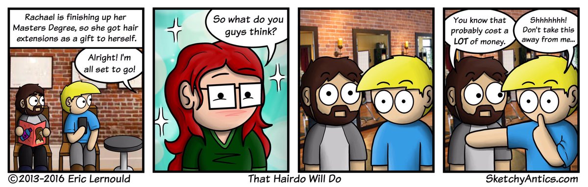 SketchyAntics's tweet photo. Can’t… look… AWAY! https://t.co/C7d9skfYW9 #cute #hairdo #toocute #comjc #webcomic #cartoon #drawing https://t.co/LQfs9IOwYD