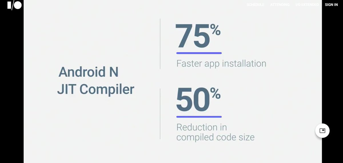 abhi009s's tweet image. New #Android #JITCompiler improves app performance and reduces battery consumption
#Android #AndroidN #GoogleIO2016