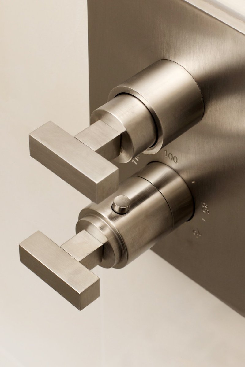 Newport_Brass's tweet photo. Our new Luxtherm thermostatic mixing valves incorporate an integrated volume control and multi-port diverter. #luxt… https://t.co/BqszNGDAAv