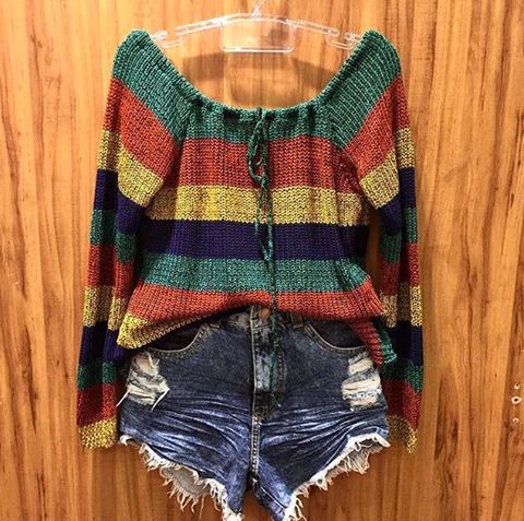 heloabdala's tweet photo. Blusa linda de tricot colorida! Confortáveis,quentinhas e versáteis são indispensáveis nessa estação do ano! https://t.co/rnKdchWweB