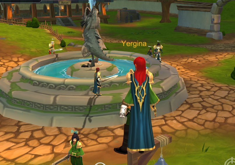 Hanging out in Battleon if you want to ask me stuff