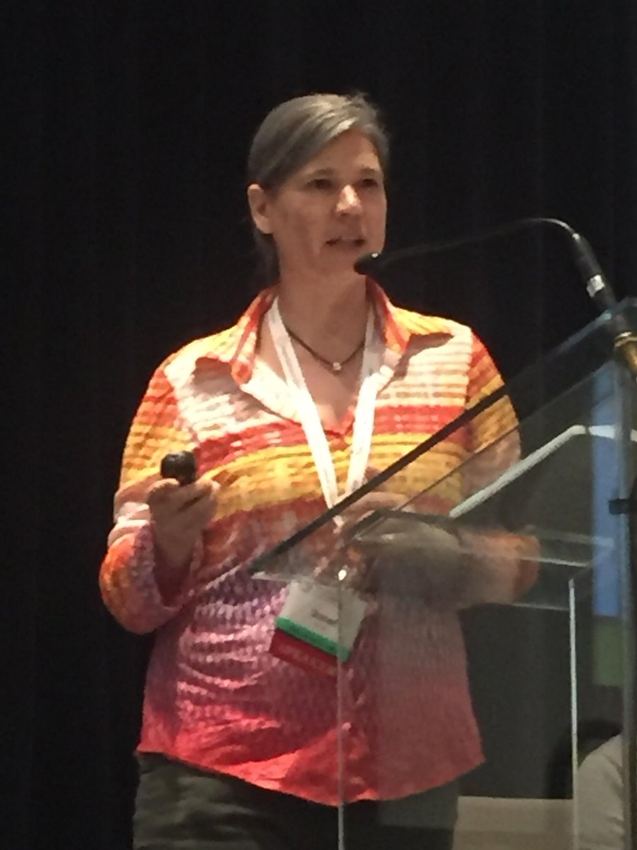 Nibennett's tweet photo. Janet Smylie on the goal of transforming research methods into anti-colonial tools. #aomconf https://t.co/2L7osWEmDa