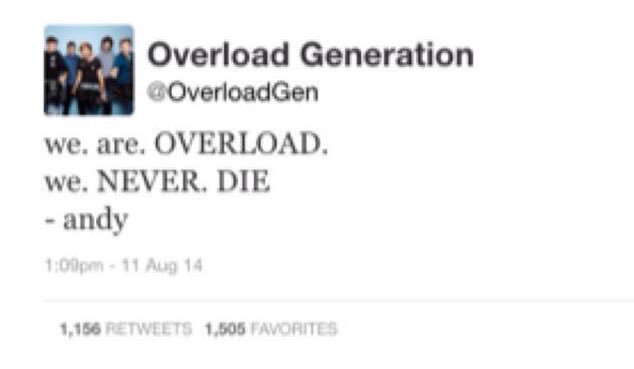 libmarie_'s tweet photo. #BringBackOverload
the overload fandom is so strong, whether it is 1 year or 10 years after. I love you so much. https://t.co/2aL2SfywTL
