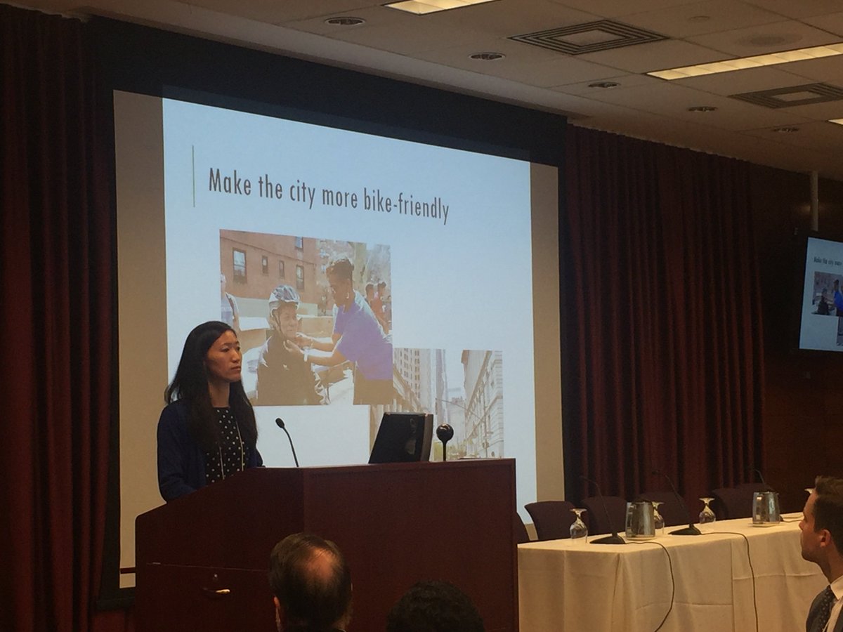 NYC_DOT's tweet photo. #DOTMobility Mgmt Conf Keynote @yinglingfan: "Biking is the happiest mode of transportation" #bikenyc #B2W2016 https://t.co/48UbFvWikz