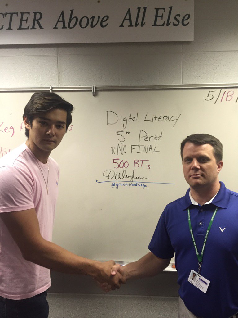ghsgatortv's tweet image. Here we go again!  500 retweets = no final for 5th period Digital Literacy. Bring it on GHS. #twostraightyears