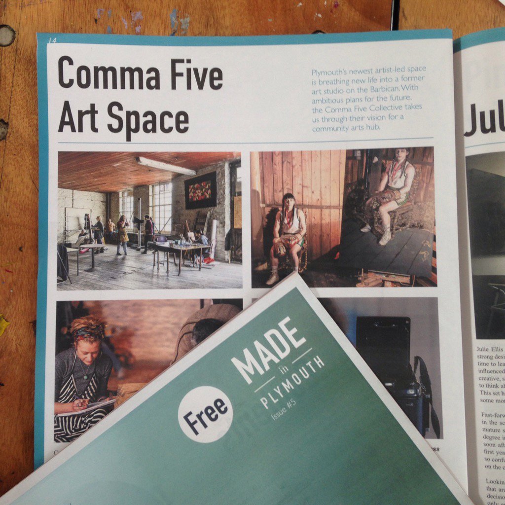 CommaFive's tweet image. Check out @madeinplymouth #article about @commafive @plymouthculture @plymouthbarbican #art #stARTup
