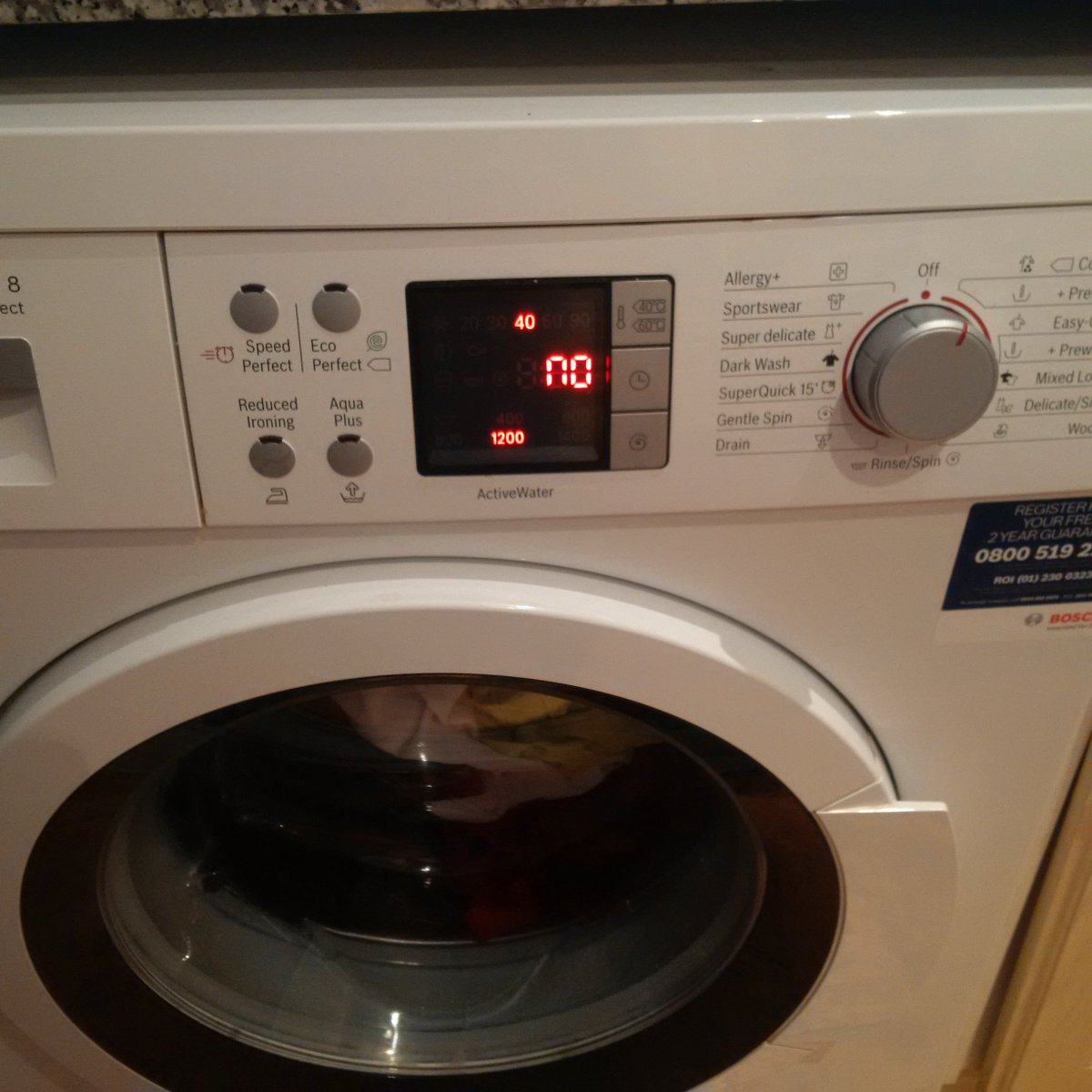RichardLeeRead1's tweet photo. Why has my Washing Machine suddenly decided to stop and say 'NO' 😕😕😕 #WTF #WashingMachineSaysNo https://t.co/GuzWB3jcE2