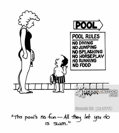 #PublicPoolEtiquette Don't have any fun!