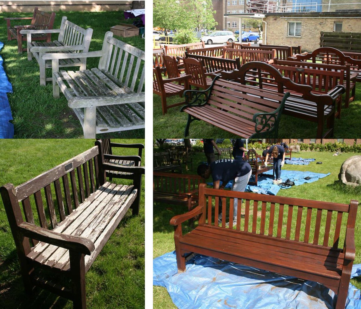 CommChamp_Tesco's tweet photo. Great day at the hospital yesterday. Check out our before and after pictures @JessDawson40 @broomfieldnhs #Community https://t.co/xh74Zu0VT2