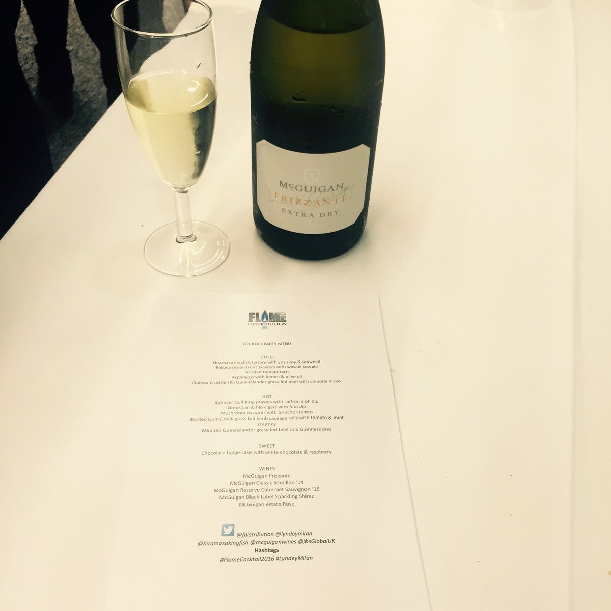OrlsO's tweet photo. Thank you for a wonderful evening of delicious Australian food &amp; wine @LyndeyMilan @hiramasaking @charlenekendry https://t.co/GyVMflkf8z