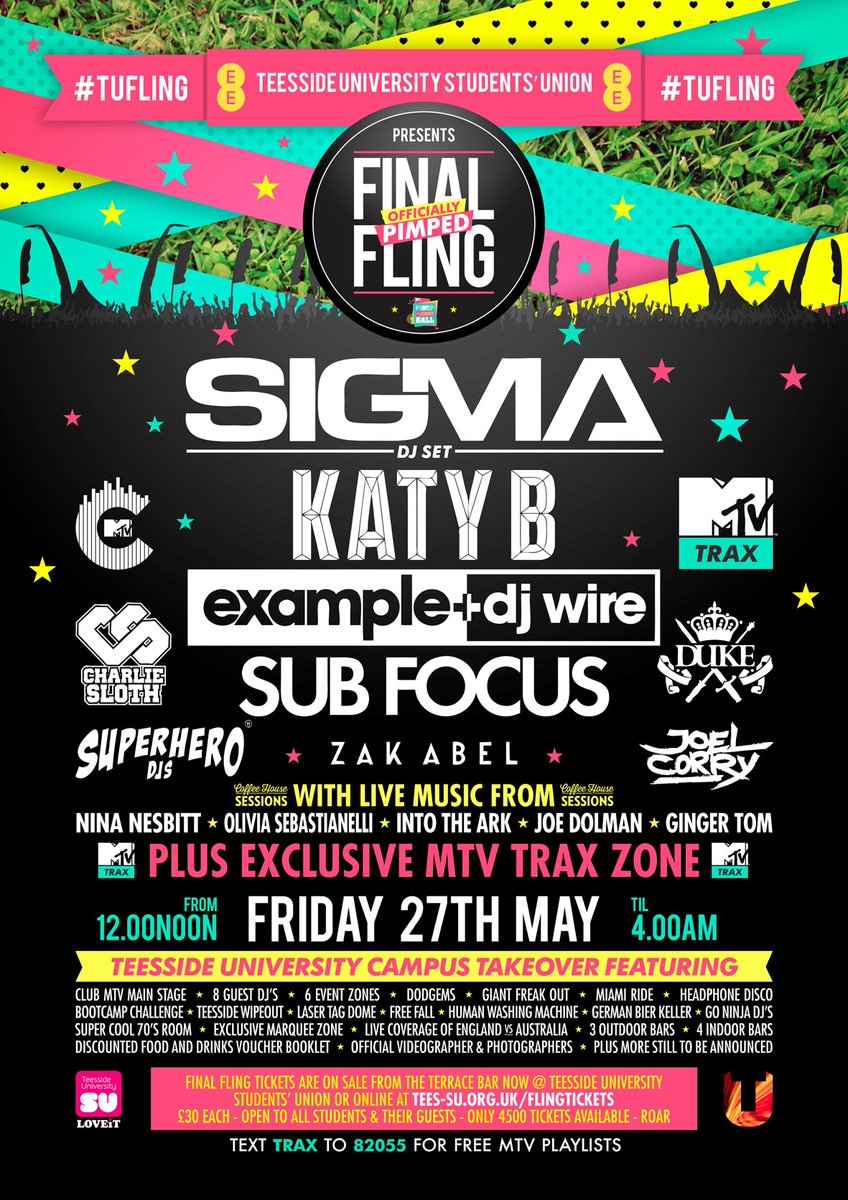 Not seen what's happening on Friday yet? Been living under a rock?! This MASSIVE party is coming to <a href="/teessidesu/">Teesside University Students’ Union (TUSU)</a>