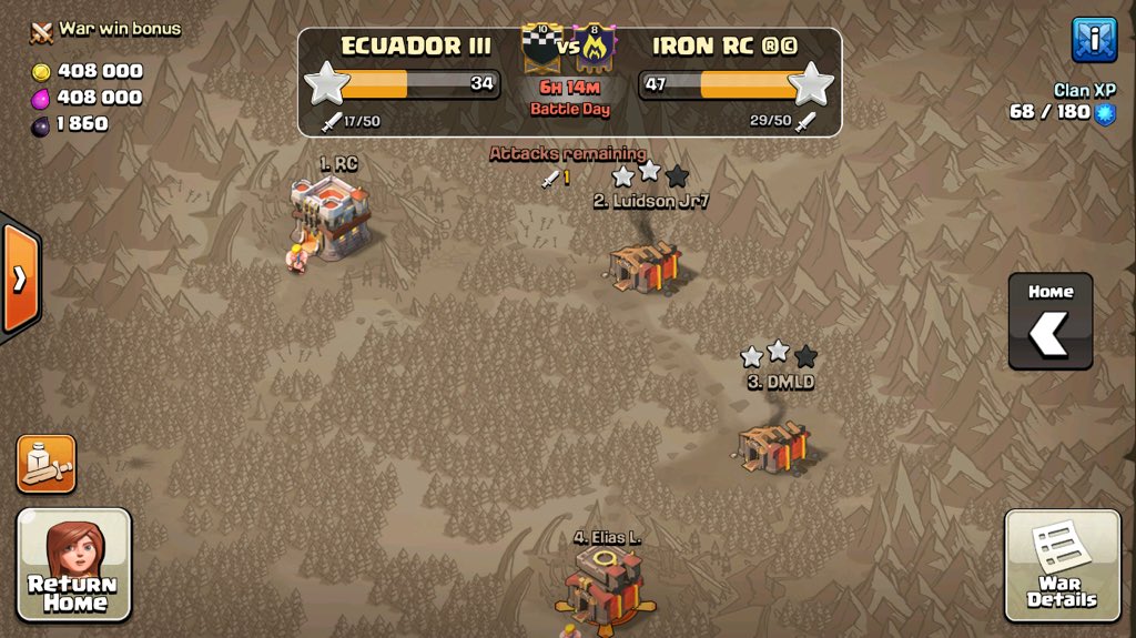 Continuamos  en guerra 💪🏻