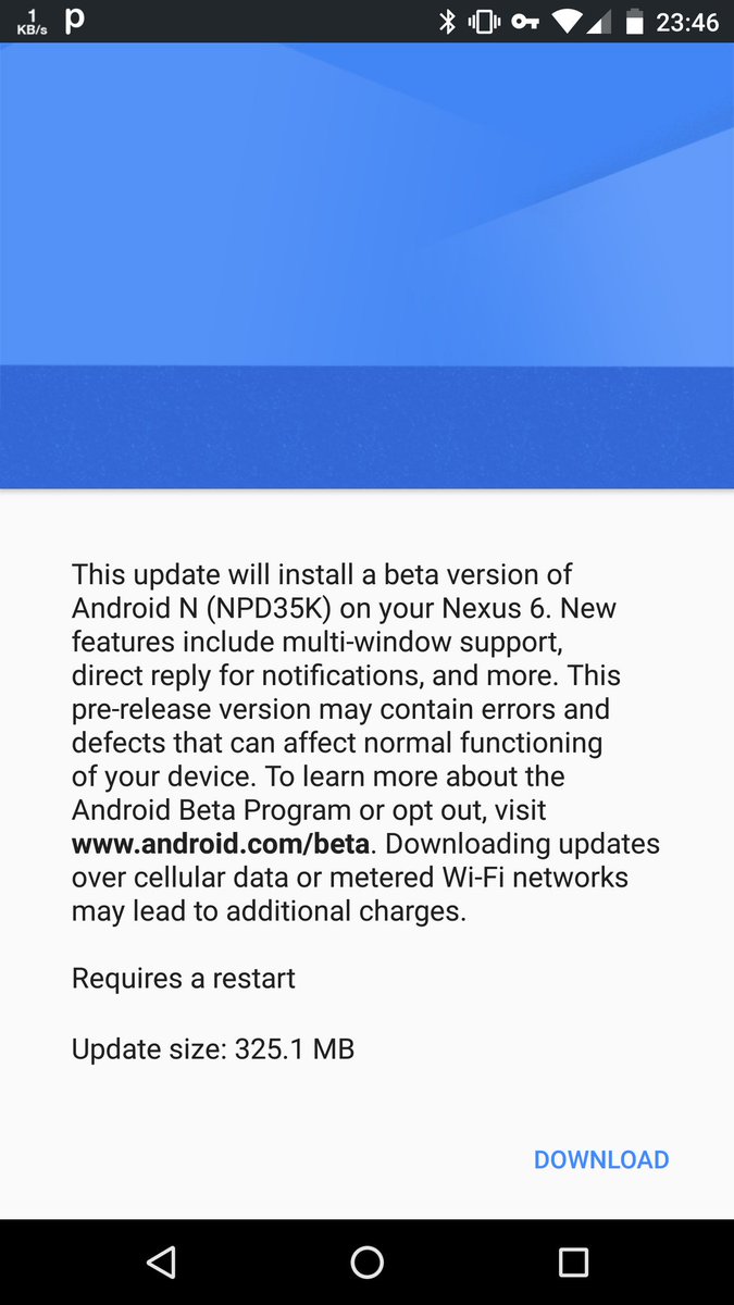 Empoy_pwnz's tweet image. خب همین الان هم آپدیت اندروید ان بتا اومد
#اندروید #android_n #io16