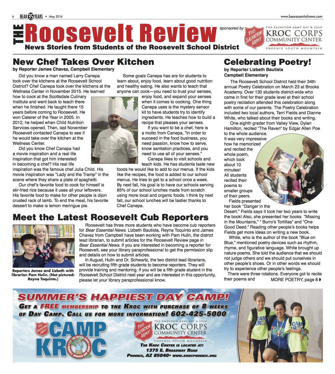 Check out our student reporters in Bear Essential News! tinyurl.com/gkomnrv