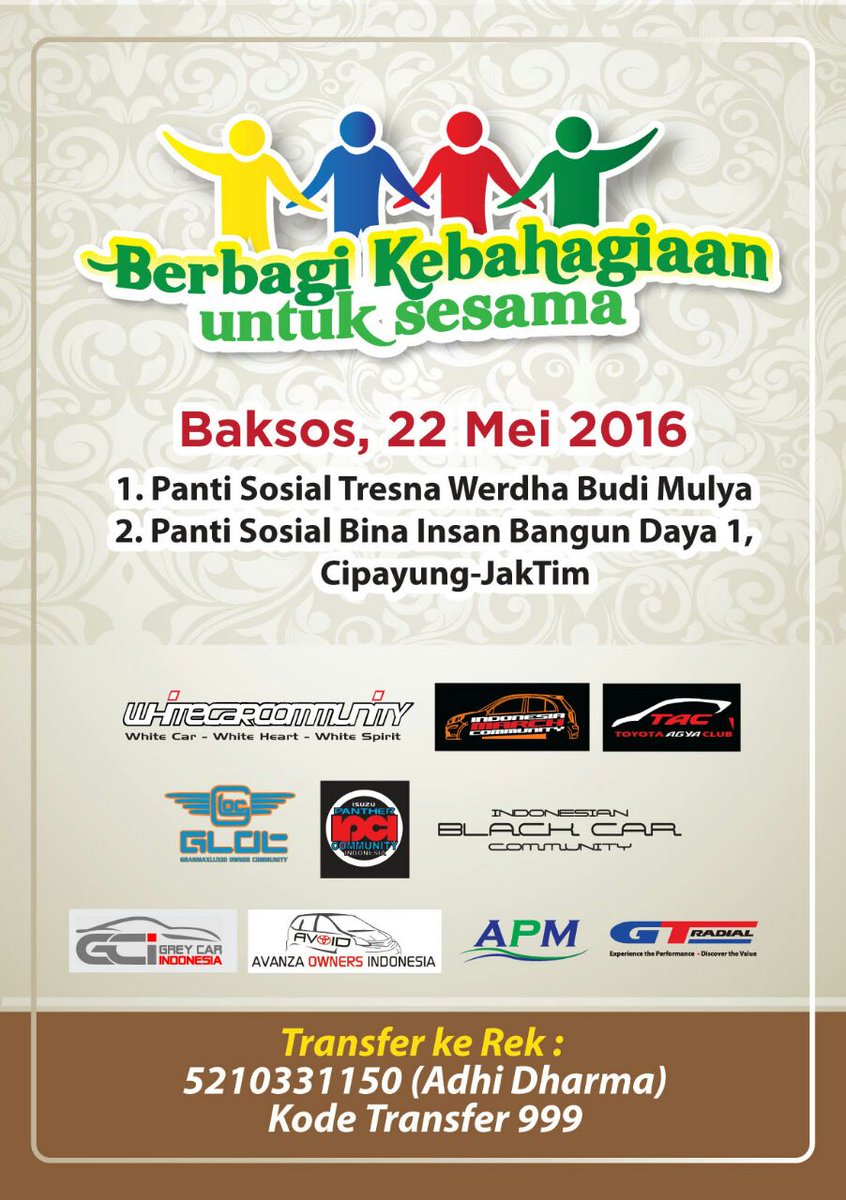greycarindo's tweet photo. #baksos #gci #ibcc #wcc #avoid #gloc #gtradial #komunitas #kopdar #otomotif https://t.co/7S9x4oBuXJ