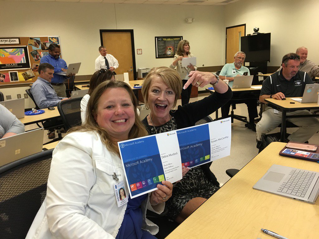 FredaWilliams's tweet image. Congratulations to these two amazing leaders for completing #MSAcademy @Warrior_Pal @mcc1025 @OneNoteEDU