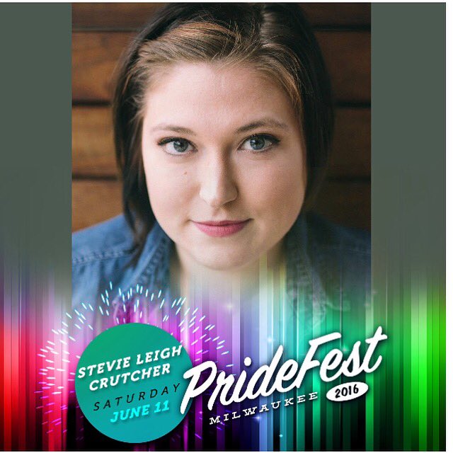 StevieCrutcher's tweet image. Hey, Milwaukee! I'm proud to announce that I'll be performing at #milwaukeepride June 11th! #Pride2016