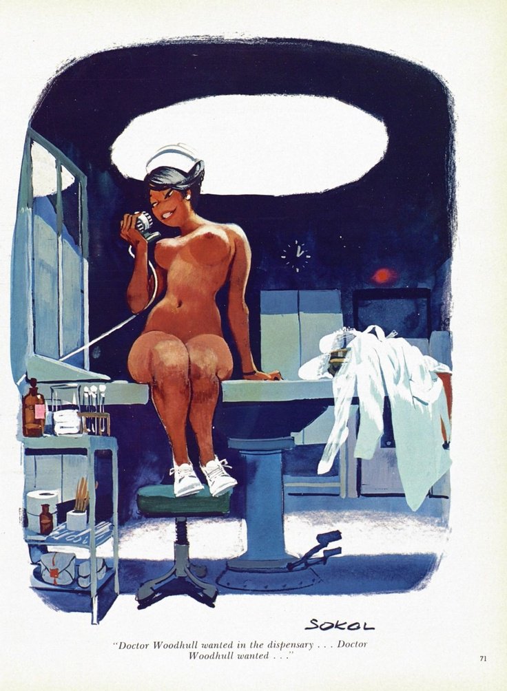 "Doctor Woodhull wanted in the dispensary...Docgor Woodhull wanted..." - Erich Sokol