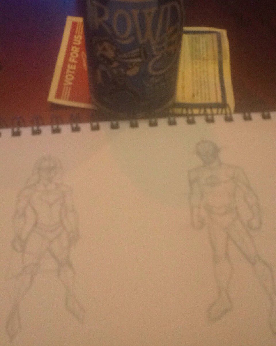 thomsolo's tweet photo. Having a "hard" root beer at #copperrocket, drawing up a #Supergirl & #Flash combo for #Megacon! #supergirlxtheflash https://t.co/eBj0Lh8lHo